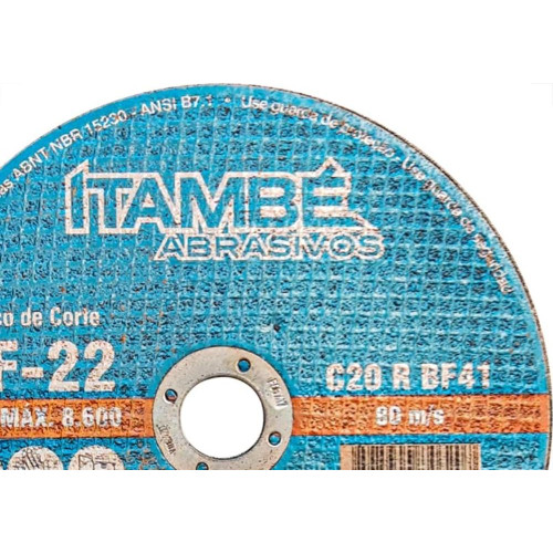 Disco Corte Refratario Itambe 7''X1/8''X7/8''- 2 Telas - Cf-22