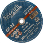 Disco Corte Refratario Itambe 9''X1/8''X7/8''- 2 Telas Cf-22