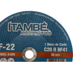 Disco Corte Refratario Itambe 9''X1/8''X7/8''- 2 Telas Cf-22