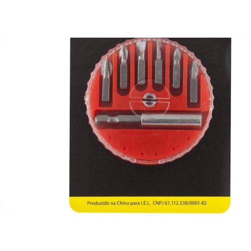 Kit Bits Para Furadeira Eda Com 07 Pecas E Suporte - 5Wh