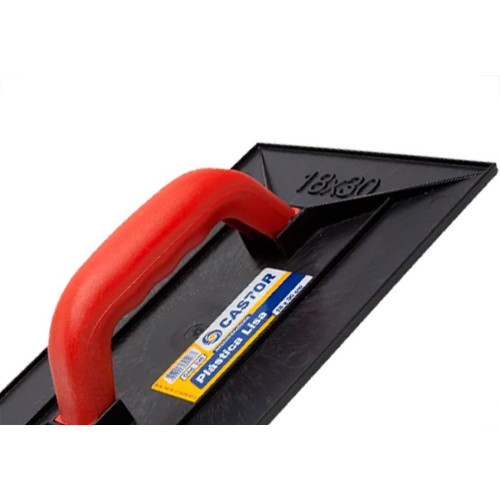 Desempenadeira Plastica Castor Lisa 18 X 30Cm - 126