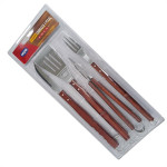 Kit Churrasco Mor-Garfo + Faca +Espatula + Pegador