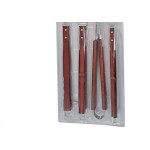Kit Churrasco Mor-Garfo + Faca +Espatula + Pegador