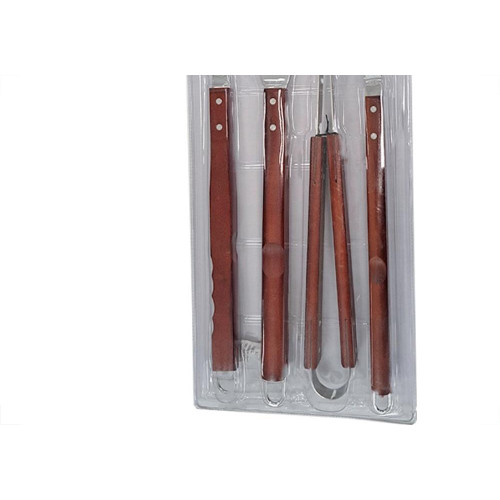 Kit Churrasco Mor-Garfo + Faca +Espatula + Pegador