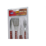 Kit Churrasco Mor-Garfo + Faca +Espatula + Pegador
