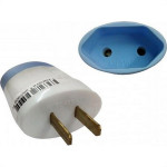 Pino Adaptador Daneva 2 Polos 15A. Redondo Para Chato - 1636 - Kit C/12 Pecas