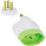 Pino Adaptador Daneva 2 Polos+Terra 10A. Redondo Para Chato 1633 - Kit C/12 Pecas