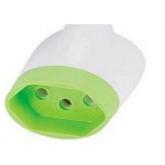 Pino Adaptador Daneva 2 Polos+Terra 10A. Redondo Para Chato 1633 - Kit C/12 Pecas