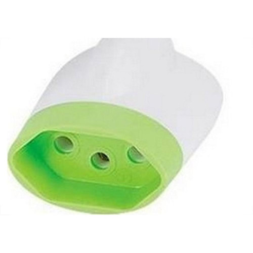Pino Adaptador Daneva 2 Polos+Terra 10A. Redondo Para Chato 1633 - Kit C/12 Pecas