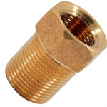 Bucha De Reducao Latao Amarelo Metais Rei 3/4''X1/2'' Longa