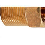 Bucha De Reducao Latao Amarelo Metais Rei 3/4''X1/2'' Longa