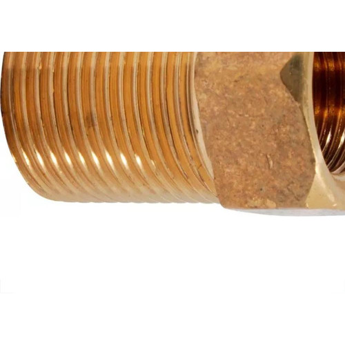 Bucha De Reducao Latao Amarelo Metais Rei 3/4''X1/2'' Longa