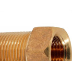 Bucha De Reducao Latao Amarelo Metais Rei 3/4''X1/2'' Longa