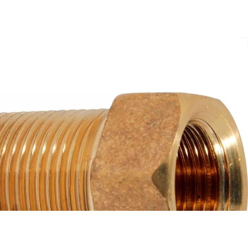 Bucha De Reducao Latao Amarelo Metais Rei 3/4''X1/2'' Longa