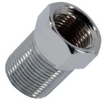 Bucha De Reducao Latao Cromado Metais Rei 3/4''X1/2'' Longa