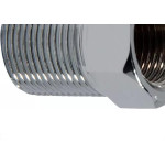 Bucha De Reducao Latao Cromado Metais Rei 3/4''X1/2'' Longa