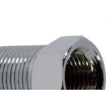 Bucha De Reducao Latao Cromado Metais Rei 3/4''X1/2'' Longa
