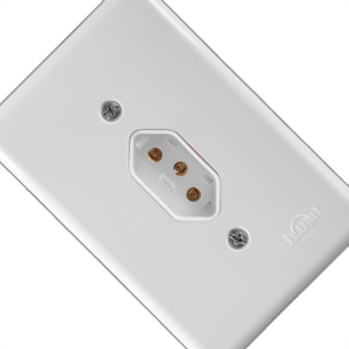 Conjunto Ilumi Stylus Branco Com Placa 1 Tomada 2P+T. 20A. - 20141