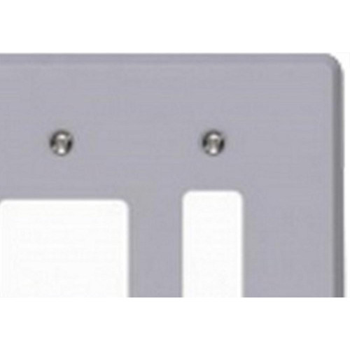 Placa Conjunto Ilumi Cinza 4X4 - 1 Interruptor Vertical + 2 Interruptores Horizontais - Kit C/10 Pecas