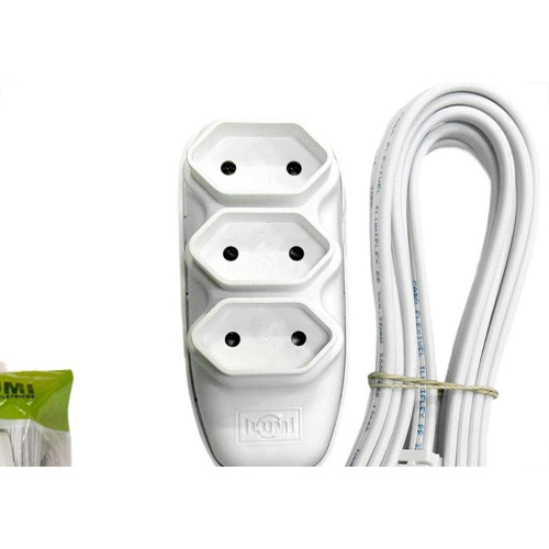 Extensao Ilumi Paralela 2 Polos 0,75Mm Branca -10M - 17931