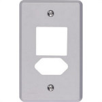 Placa Conjunto Ilumi Cinza 4X2 - 2 Interruptores + I Tomada - 13430 - Kit C/10 Pecas