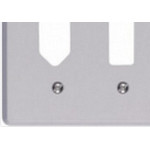 Placa Conjunto Ilumi Cinza 4X4 - 1 Interruptor + 1 Tomada - Kit C/10 Pecas