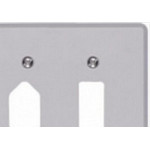 Placa Conjunto Ilumi Cinza 4X4 - 1 Interruptor + 1 Tomada - Kit C/10 Pecas