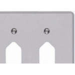 Placa Conjunto Ilumi Cinza 4X4 - 2 Tomadas