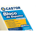 Espuma Em Bloco Castor Branca 7Cm X 13Cm X 20Cm - 051 - Kit C/12 Pecas
