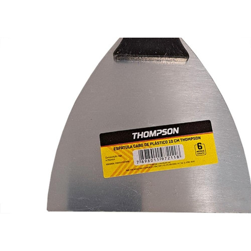 Espatula Thompson Aco Temperado Cabo Plastico 10Cm - Kit C/12 Pecas