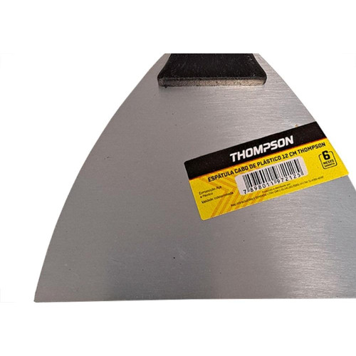 Espatula Thompson Aco Temperado Cabo Plastico 12Cm - Kit C/12 Pecas