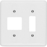 Placa Conjunto Ilumi Stylus Branco 4X4 - 1 Interruptor Vertical + 2 Horizontais