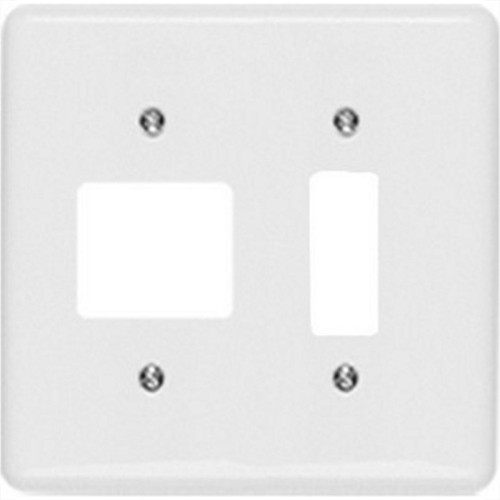 Placa Conjunto Ilumi Stylus Branco 4X4 - 1 Interruptor Vertical + 2 Horizontais