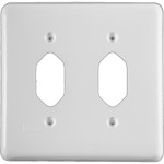 Placa Conjunto Ilumi Stylus Branco 4X4 - 1 Tomada + 1 Tomada 248E1