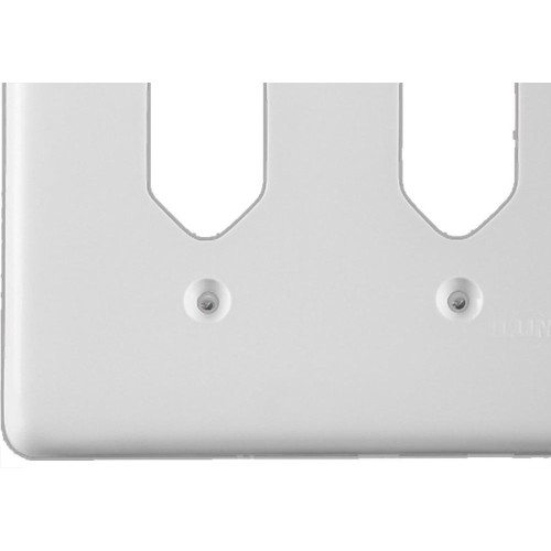 Placa Conjunto Ilumi Stylus Branco 4X4 - 1 Tomada + 1 Tomada 248E1