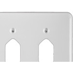 Placa Conjunto Ilumi Stylus Branco 4X4 - 1 Tomada + 1 Tomada 248E1