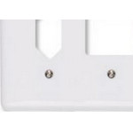 Placa Conjunto Ilumi Stylus Branco 4X4 - 2 Interruptores + 1 Tomada