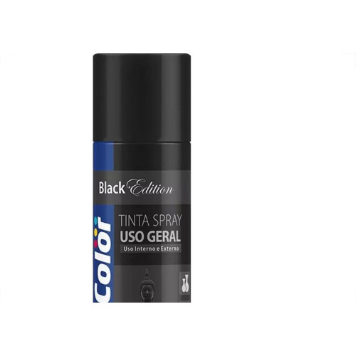 Spray Chemicolor Preto Brilhante 400Ml/250G.