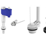 Mecanismo Para Caixa Acoplada Censi Kit Completo Conjunto Vedacao+Vedante - Lateral - 9565