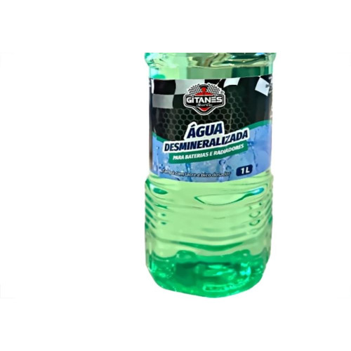 Agua Desmineralizada Gitanes 1 Litro - Kit C/12 Pecas