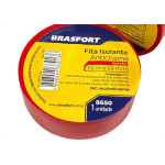 Fita Isolante Brasfort 10M Vermelha - 8650 - Kit C/10 Pecas Fita Isolante Brasfort 10M Vermelha - 8650 - Kit C/10 Pecas