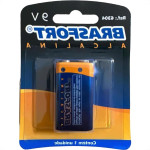 Pilha Brasfort Alcalina 9V Bateria Cartela Com 1 Peca - 6304