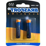 Pilha Brasfort Alcalina Aaa Palito Cartela Com 02 Pecas 6300