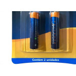 Pilha Brasfort Alcalina Aaa Palito Cartela Com 02 Pecas 6300