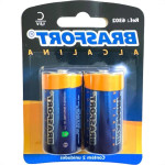 Pilha Brasfort Alcalina C Media Cartela Com 02 Pecas 6302
