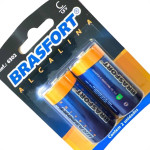 Pilha Brasfort Alcalina C Media Cartela Com 02 Pecas 6302