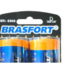 Pilha Brasfort Alcalina D Grande Cartela Com 02 Pecas 6303