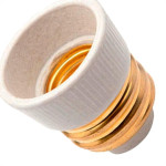 Soquete Adaptador Reducao De Lampada E-40 Para E-27 Porcelana Brasfort - 8889