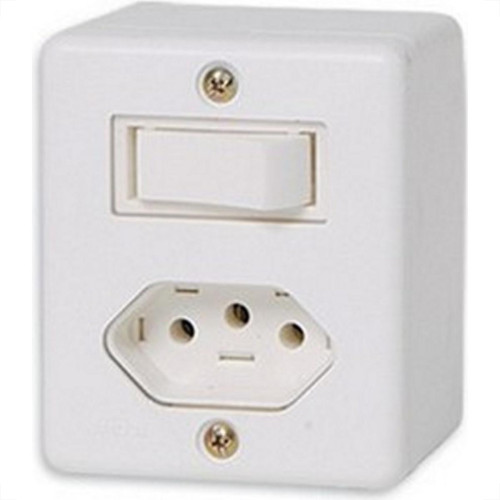 Sistema Box Ilumi 1 Simples + Tomada 10A. Branco - 63200