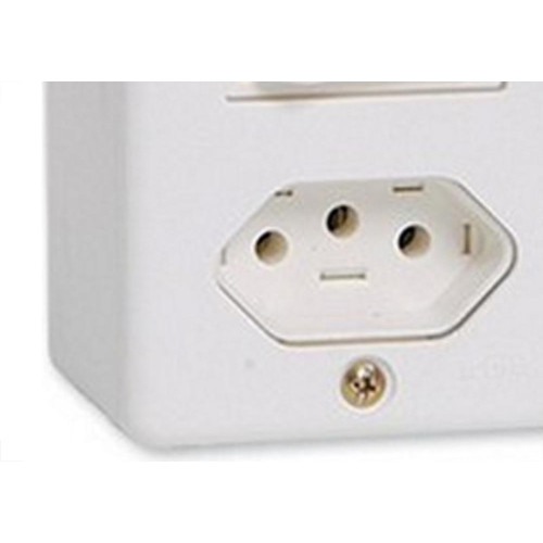 Sistema Box Ilumi 1 Simples + Tomada 10A. Branco - 63200